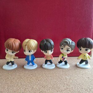 BTS Throwback Edition 2025 McDonald's Tiny Tan Figure Happy Meal Toy 5 pieces